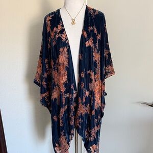 Floral Velvet Vintage Inspired Kimono